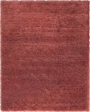 Vintage Rose 8' x 10' Infinity Shag Rectangle Area Rug Thick Soft Touch Fluffy & Plush Shaggy Pile 100% Polypropylene With Jute Backing Solid Color Minimalist Carpet for Sale at Rug Engine