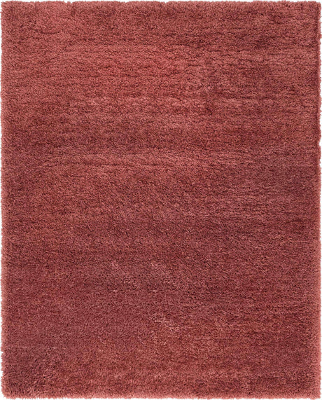 Vintage Rose 8' x 10' Infinity Shag Rectangle Area Rug Thick Soft Touch Fluffy & Plush Shaggy Pile 100% Polypropylene With Jute Backing Solid Color Minimalist Carpet for Sale at Rug Engine