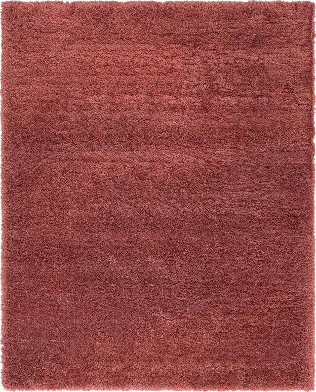 Vintage Rose 8' x 10' Infinity Shag Rectangle Area Rug Thick Soft Touch Fluffy & Plush Shaggy Pile 100% Polypropylene With Jute Backing Solid Color Minimalist Carpet for Sale at Rug Engine