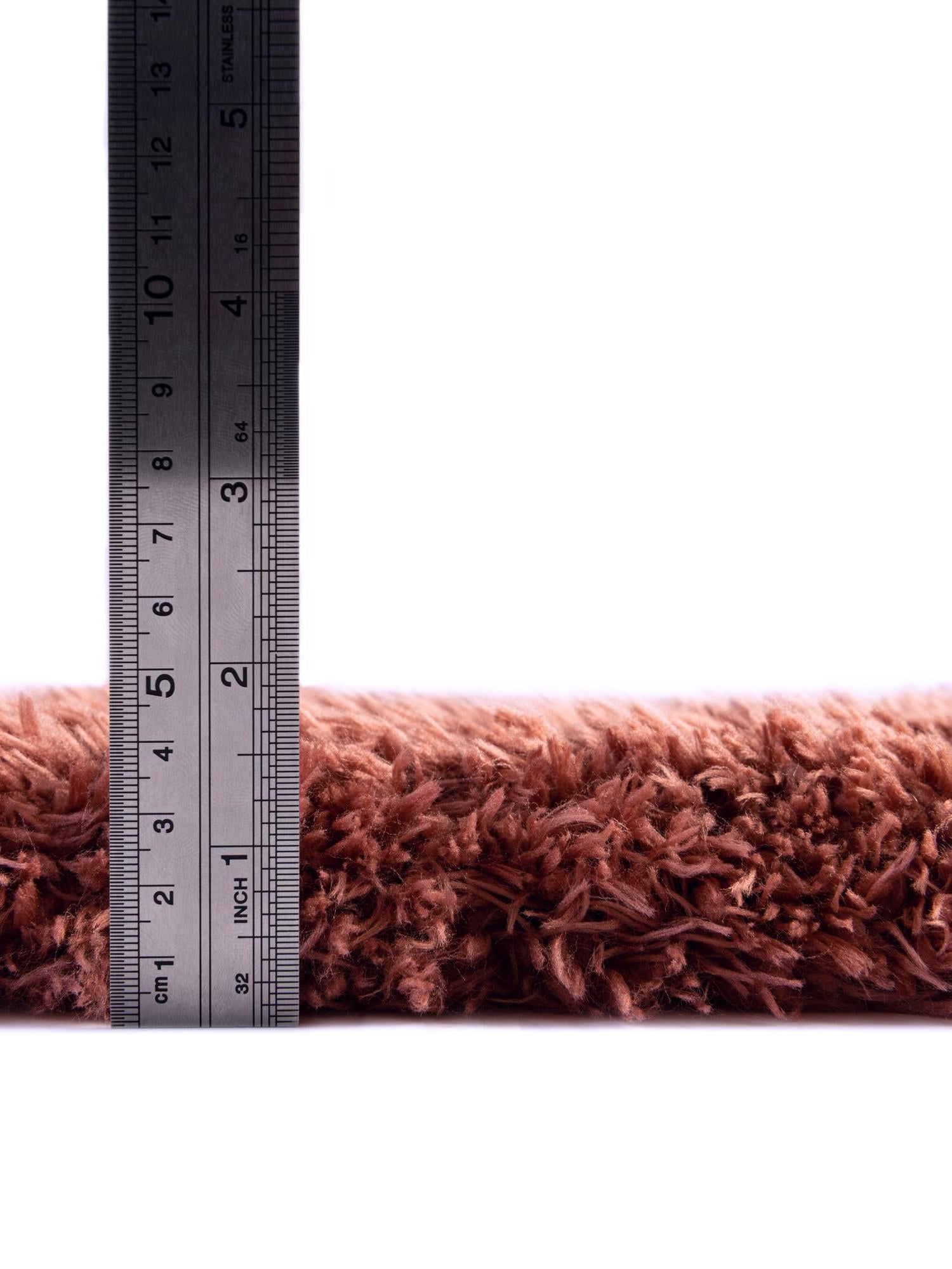 Vintage Rose 4' 1 x 6' 1 Infinity Shag Rectangle Area Rug Thick Soft Touch Fluffy & Plush Shaggy Pile 100% Polypropylene With Jute Backing Solid Color Minimalist Carpet for Sale at Rug Engine