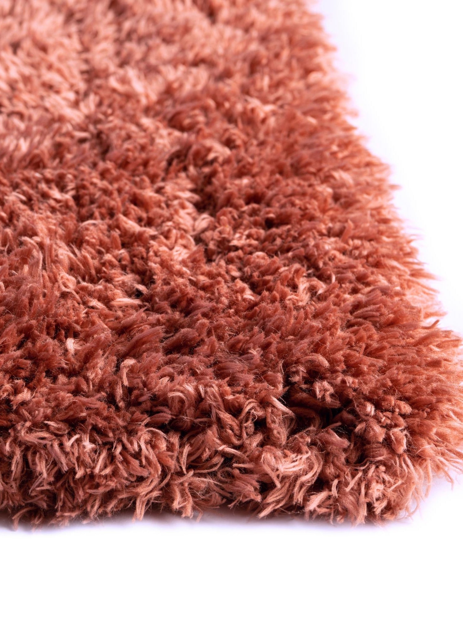 Vintage Rose 8' x 10' Infinity Shag Rectangle Area Rug Thick Soft Touch Fluffy & Plush Shaggy Pile 100% Polypropylene With Jute Backing Solid Color Minimalist Carpet for Sale at Rug Engine