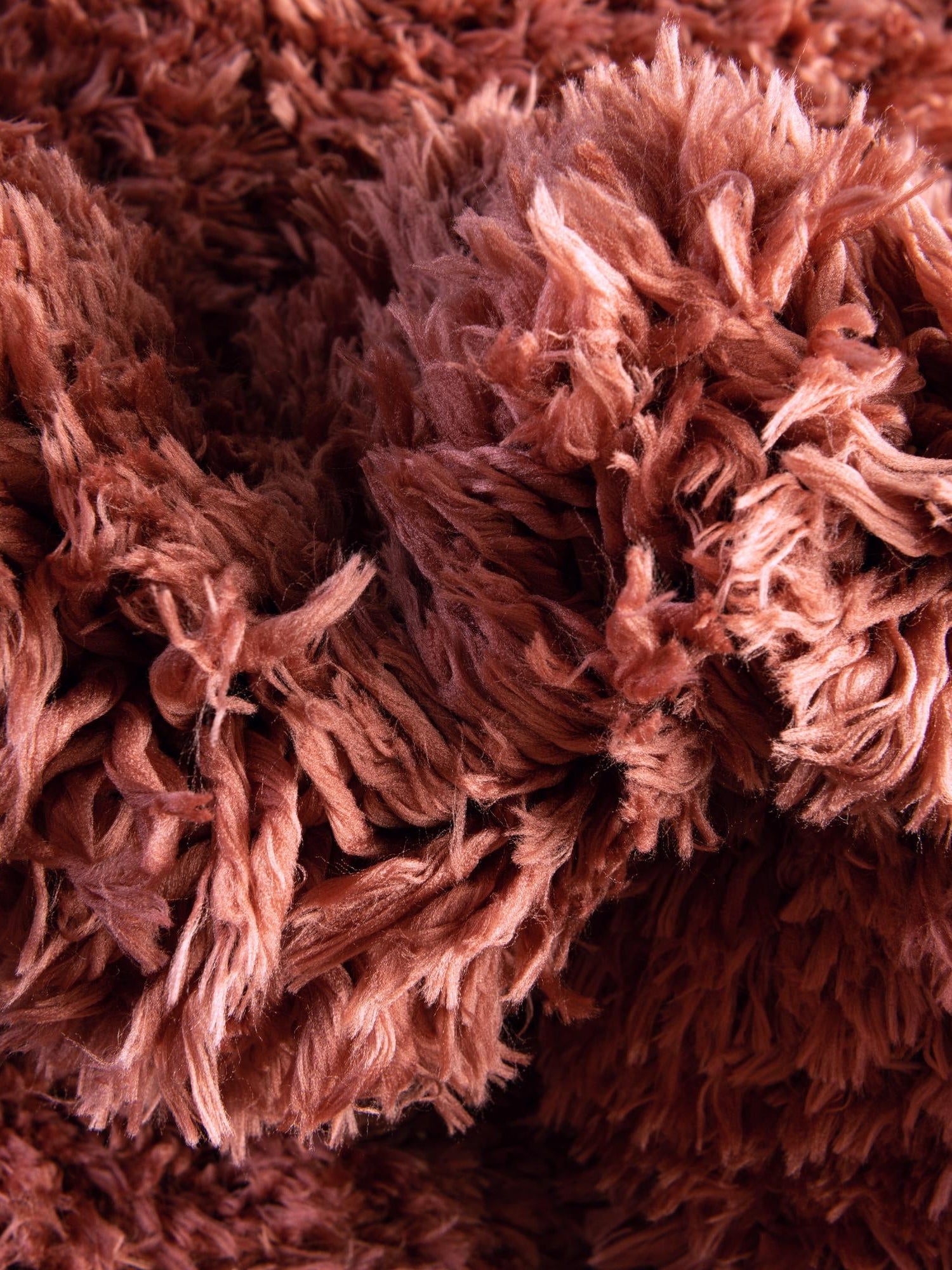 Vintage Rose 8' x 10' Infinity Shag Rectangle Area Rug Thick Soft Touch Fluffy & Plush Shaggy Pile 100% Polypropylene With Jute Backing Solid Color Minimalist Carpet for Sale at Rug Engine