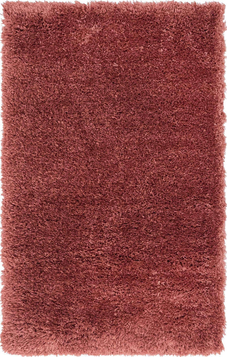 Vintage Rose 3' 3 x 5' 3 Infinity Shag Rectangle Area Rug Thick Soft Touch Fluffy & Plush Shaggy Pile 100% Polypropylene With Jute Backing Solid Color Minimalist Carpet for Sale at Rug Engine