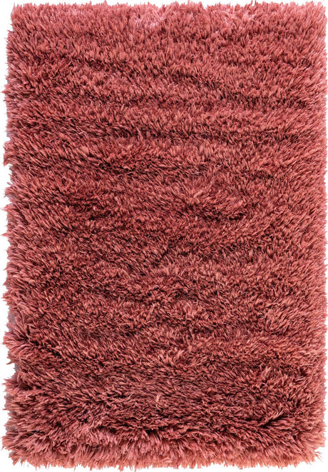 Vintage Rose 2' x 3' Infinity Shag Rectangle Area Rug Thick Soft Touch Fluffy & Plush Shaggy Pile 100% Polypropylene With Jute Backing Solid Color Minimalist Carpet for Sale at Rug Engine