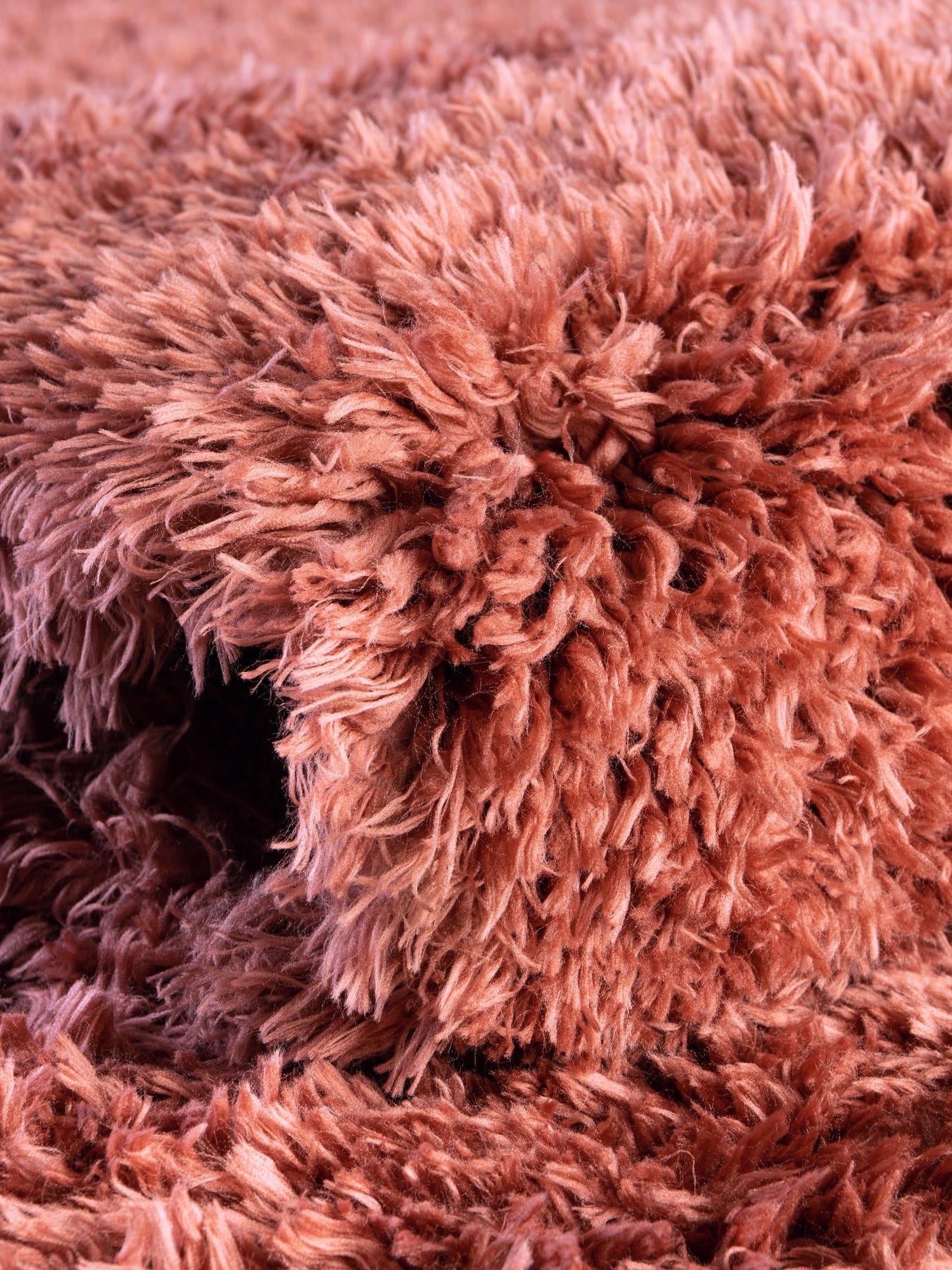 Vintage Rose 4' 1 x 4' 1 Infinity Shag Round Area Rug Thick Soft Touch Fluffy & Plush Shaggy Pile 100% Polypropylene With Jute Backing Solid Color Minimalist Carpet for Sale at Rug Engine