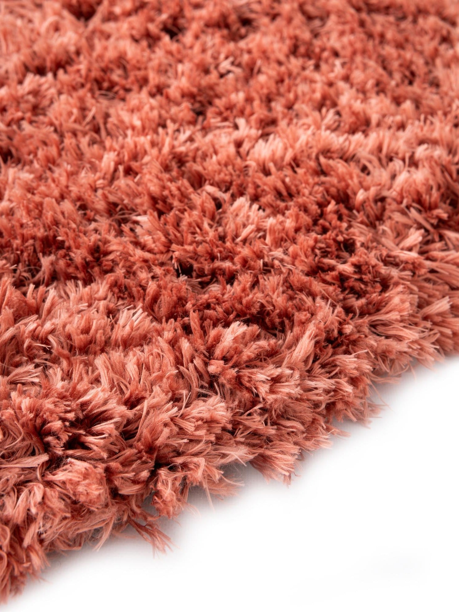 Vintage Rose 6' 1 x 6' 1 Infinity Shag Round Area Rug Thick Soft Touch Fluffy & Plush Shaggy Pile 100% Polypropylene With Jute Backing Solid Color Minimalist Carpet for Sale at Rug Engine