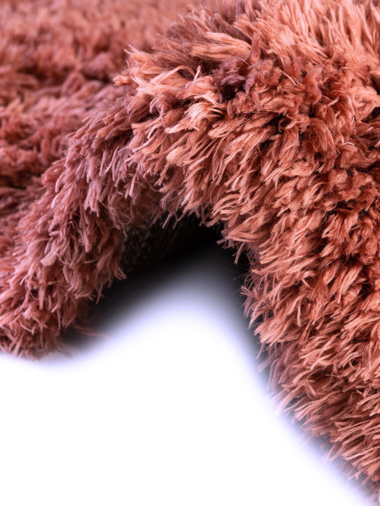 Vintage Rose 6' 1 x 6' 1 Infinity Shag Round Area Rug Thick Soft Touch Fluffy & Plush Shaggy Pile 100% Polypropylene With Jute Backing Solid Color Minimalist Carpet for Sale at Rug Engine