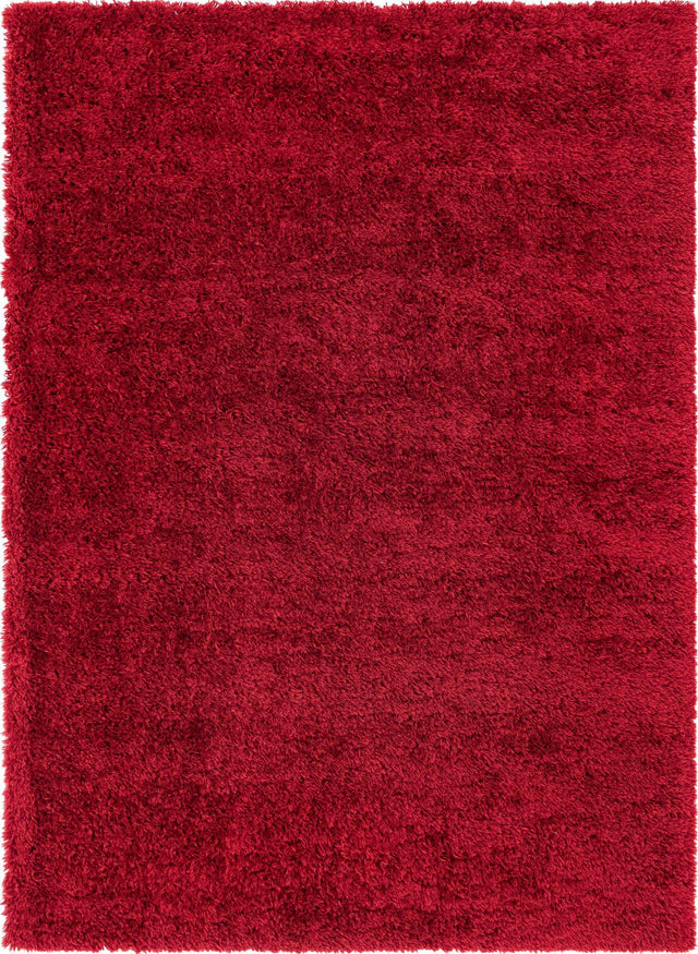 Merlot 8' x 11' Infinity Shag Rectangle Area Rug Thick Soft Touch Fluffy & Plush Shaggy Pile 100% Polypropylene With Jute Backing Solid Color Minimalist Carpet for Sale at Rug Engine