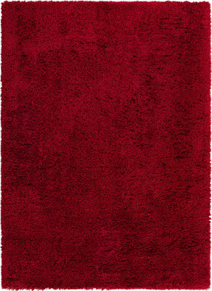 Merlot 7' 1 x 10' Infinity Shag Rectangle Area Rug Thick Soft Touch Fluffy & Plush Shaggy Pile 100% Polypropylene With Jute Backing Solid Color Minimalist Carpet for Sale at Rug Engine