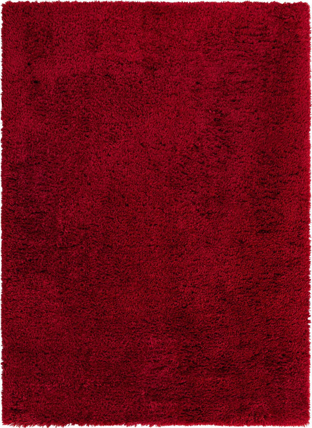 Merlot 7' 1 x 10' Infinity Shag Rectangle Area Rug Thick Soft Touch Fluffy & Plush Shaggy Pile 100% Polypropylene With Jute Backing Solid Color Minimalist Carpet for Sale at Rug Engine