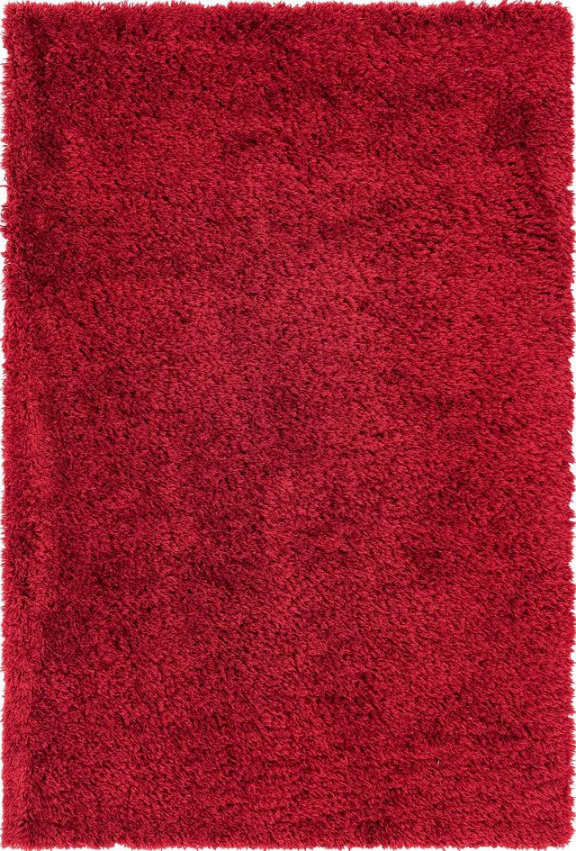 Merlot 6' 1 x 9' Infinity Shag Rectangle Area Rug Thick Soft Touch Fluffy & Plush Shaggy Pile 100% Polypropylene With Jute Backing Solid Color Minimalist Carpet for Sale at Rug Engine