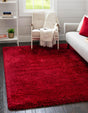Merlot 3' 3 x 5' 3 Infinity Shag Rectangle Area Rug Thick Soft Touch Fluffy & Plush Shaggy Pile 100% Polypropylene With Jute Backing Solid Color Minimalist Carpet for Sale at Rug Engine