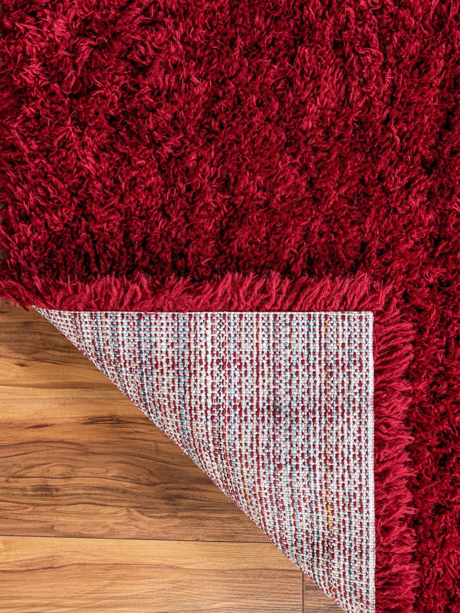 Merlot 3' 3 x 5' 3 Infinity Shag Rectangle Area Rug Thick Soft Touch Fluffy & Plush Shaggy Pile 100% Polypropylene With Jute Backing Solid Color Minimalist Carpet for Sale at Rug Engine
