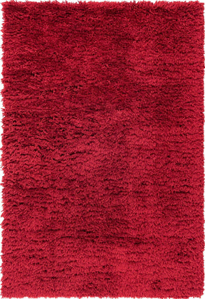 Merlot 4' 1 x 6' 1 Infinity Shag Rectangle Area Rug Thick Soft Touch Fluffy & Plush Shaggy Pile 100% Polypropylene With Jute Backing Solid Color Minimalist Carpet for Sale at Rug Engine