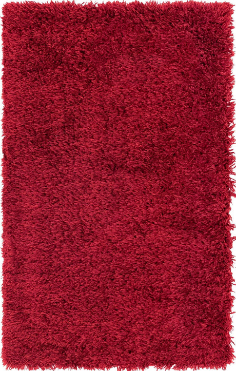 Merlot 3' 3 x 5' 3 Infinity Shag Rectangle Area Rug Thick Soft Touch Fluffy & Plush Shaggy Pile 100% Polypropylene With Jute Backing Solid Color Minimalist Carpet for Sale at Rug Engine