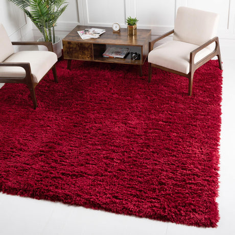 Merlot 8' x 8' Infinity Shag Square Area Rug Thick Soft Touch Fluffy & Plush Shaggy Pile 100% Polypropylene With Jute Backing Solid Color Minimalist Carpet for Sale at Rug Engine