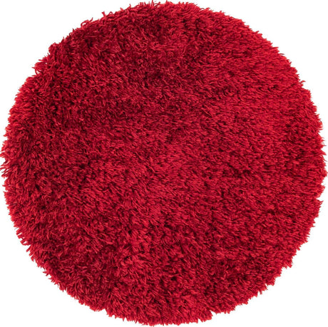 Merlot 3' 3 x 3' 3 Infinity Shag Round Area Rug Thick Soft Touch Fluffy & Plush Shaggy Pile 100% Polypropylene With Jute Backing Solid Color Minimalist Carpet for Sale at Rug Engine