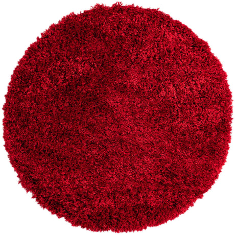 Merlot 5' 1 x 5' 1 Infinity Shag Round Area Rug Thick Soft Touch Fluffy & Plush Shaggy Pile 100% Polypropylene With Jute Backing Solid Color Minimalist Carpet for Sale at Rug Engine