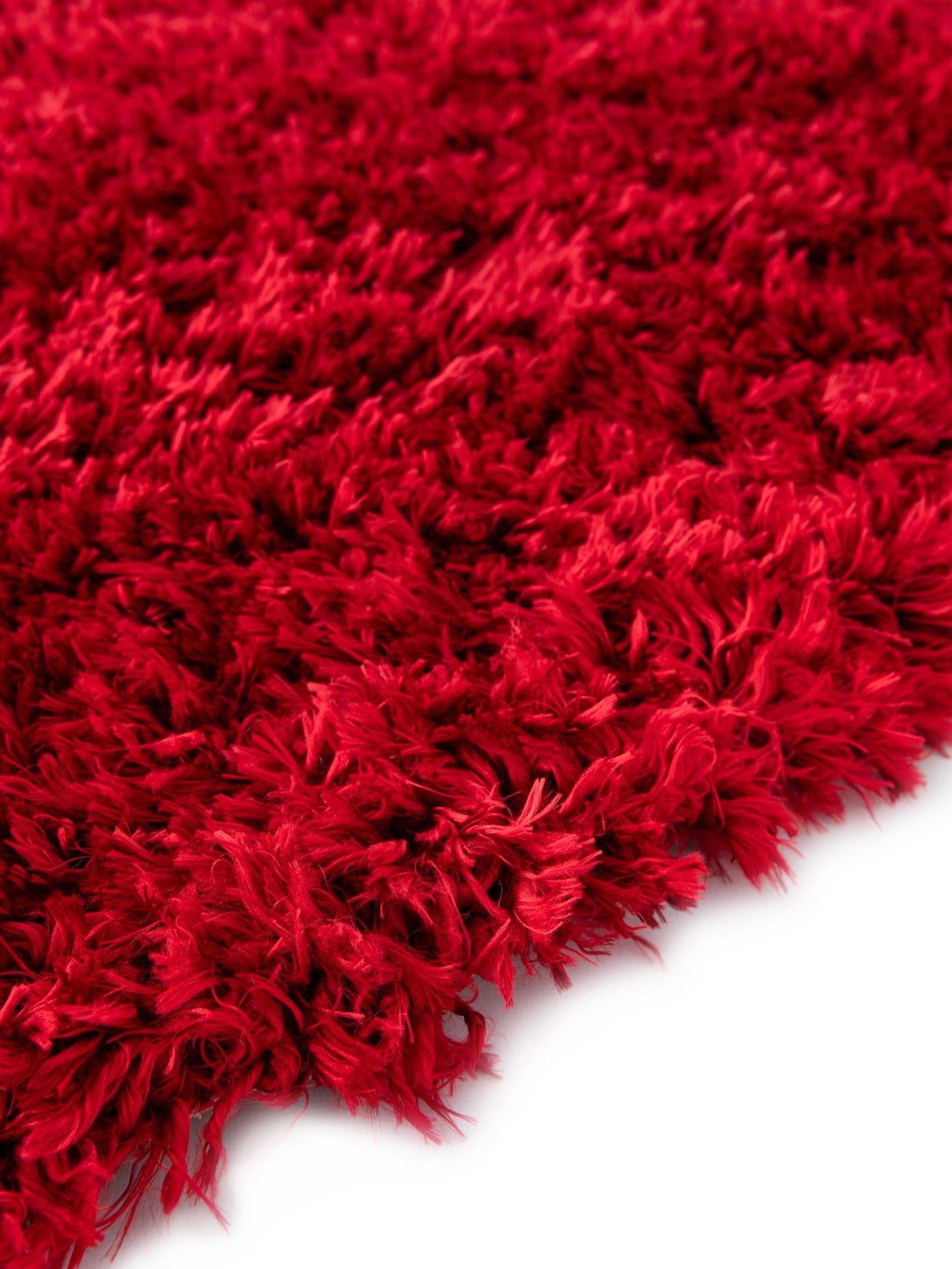 Merlot 6' 7 x 6' 7 Infinity Shag Round Area Rug Thick Soft Touch Fluffy & Plush Shaggy Pile 100% Polypropylene With Jute Backing Solid Color Minimalist Carpet for Sale at Rug Engine