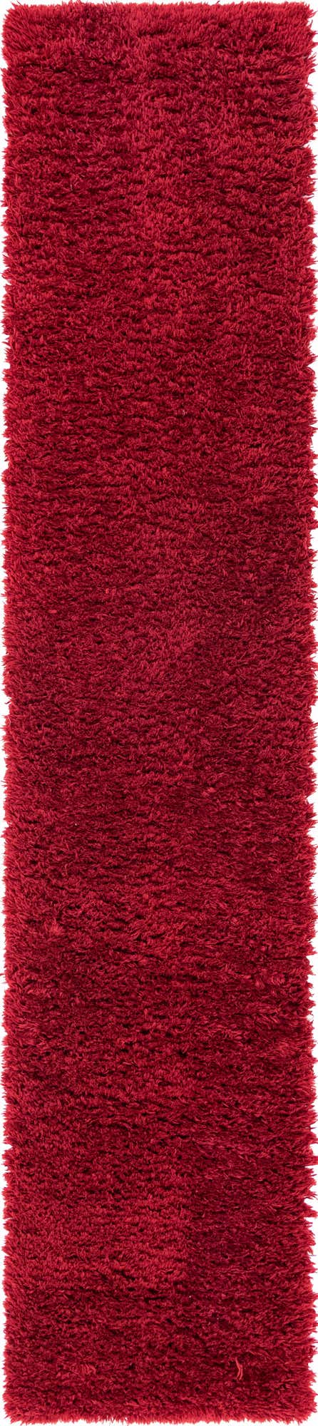 Merlot 2' 7 x 13' 1 Infinity Shag Runner Area Rug Thick Soft Touch Fluffy & Plush Shaggy Pile 100% Polypropylene With Jute Backing Solid Color Minimalist Carpet for Sale at Rug Engine