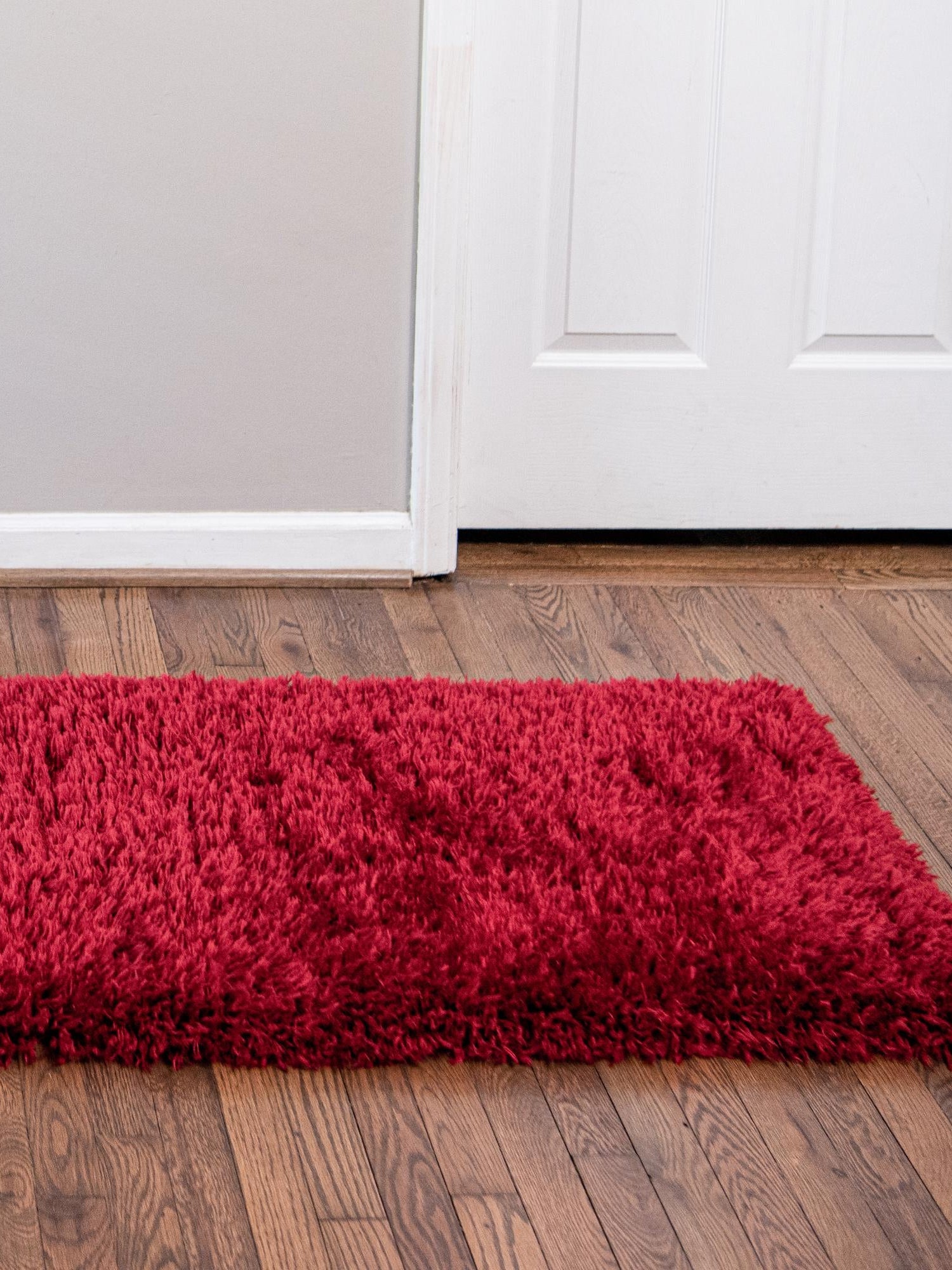 Merlot 2' 7 x 10' Infinity Shag Runner Area Rug Thick Soft Touch Fluffy & Plush Shaggy Pile 100% Polypropylene With Jute Backing Solid Color Minimalist Carpet for Sale at Rug Engine