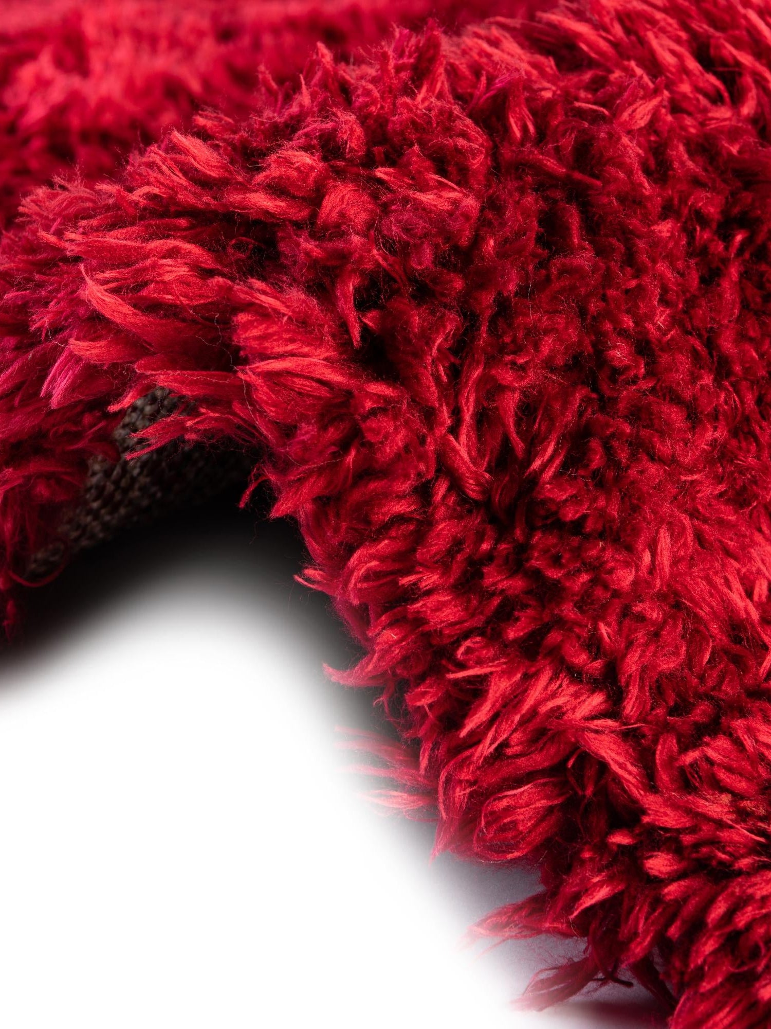 Merlot 2' x 6' 5 Infinity Shag Runner Area Rug Thick Soft Touch Fluffy & Plush Shaggy Pile 100% Polypropylene With Jute Backing Solid Color Minimalist Carpet for Sale at Rug Engine