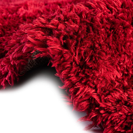 Merlot 2' x 6' 5 Infinity Shag Runner Area Rug Thick Soft Touch Fluffy & Plush Shaggy Pile 100% Polypropylene With Jute Backing Solid Color Minimalist Carpet for Sale at Rug Engine