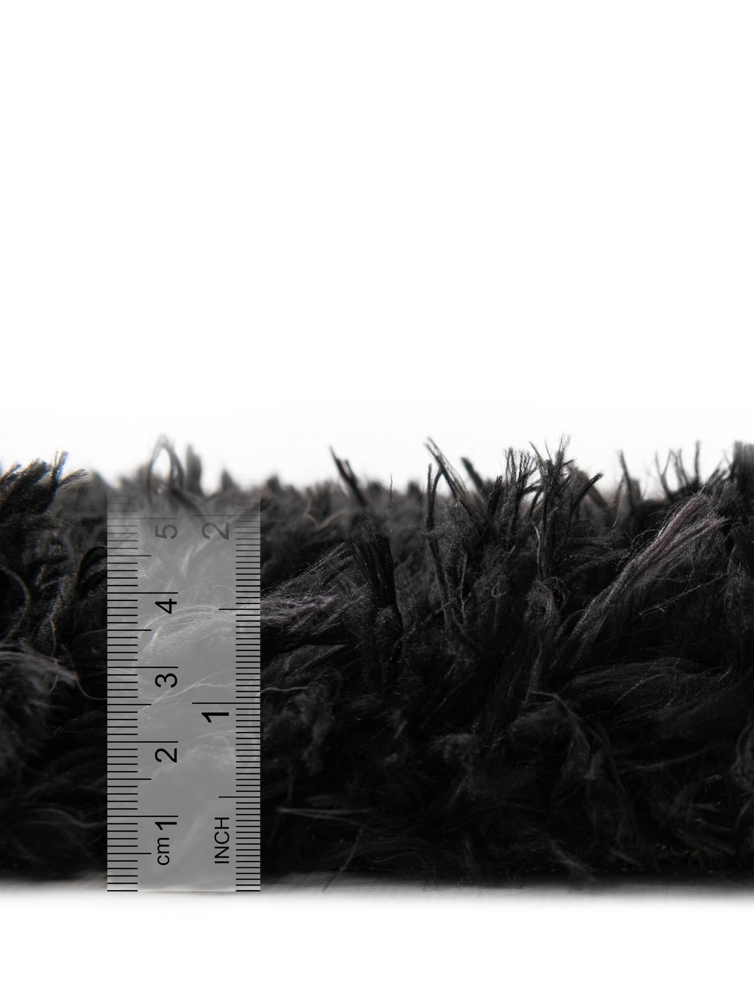 Onyx Black 6' 1 x 9' Infinity Shag Rectangle Area Rug Thick Soft Touch Fluffy & Plush Shaggy Pile 100% Polypropylene With Jute Backing Solid Color Minimalist Carpet for Sale at Rug Engine