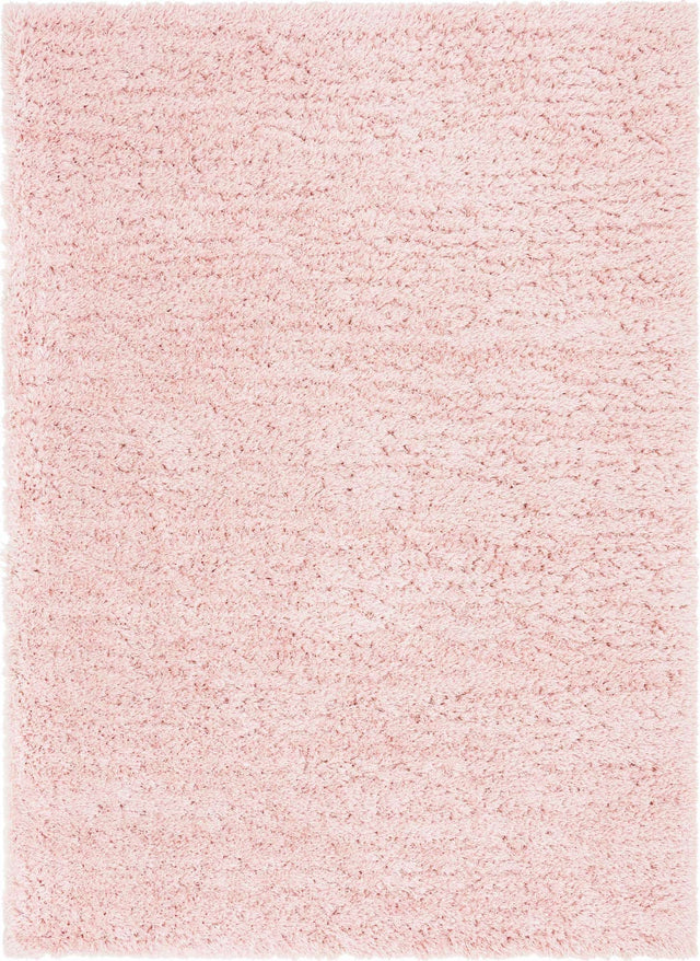 Pink Lace 8' x 11' Infinity Shag Rectangle Area Rug Thick Soft Touch Fluffy & Plush Shaggy Pile 100% Polypropylene With Jute Backing Solid Color Minimalist Carpet for Sale at Rug Engine