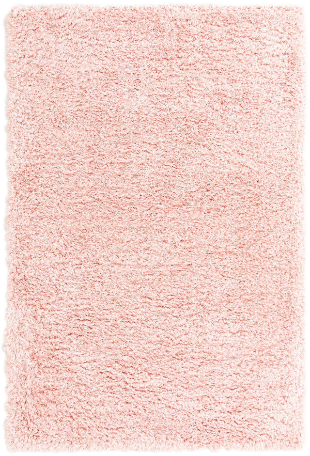 Pink Lace 6' 1 x 9' Infinity Shag Rectangle Area Rug Thick Soft Touch Fluffy & Plush Shaggy Pile 100% Polypropylene With Jute Backing Solid Color Minimalist Carpet for Sale at Rug Engine