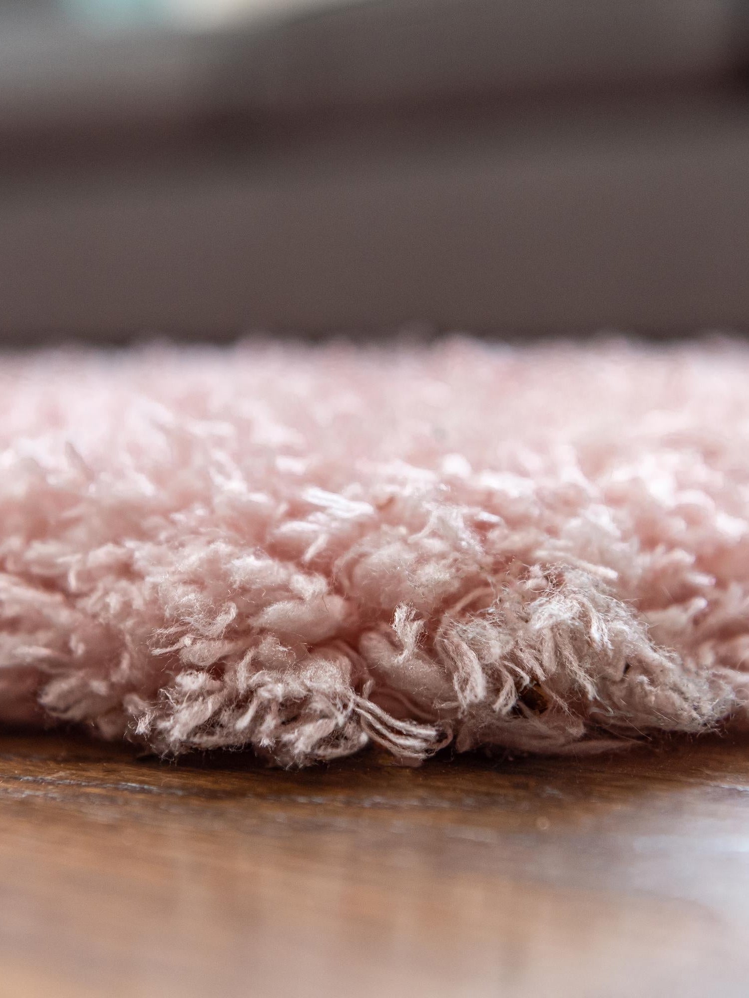 Pink Lace 4' 1 x 6' 1 Infinity Shag Rectangle Area Rug Thick Soft Touch Fluffy & Plush Shaggy Pile 100% Polypropylene With Jute Backing Solid Color Minimalist Carpet for Sale at Rug Engine