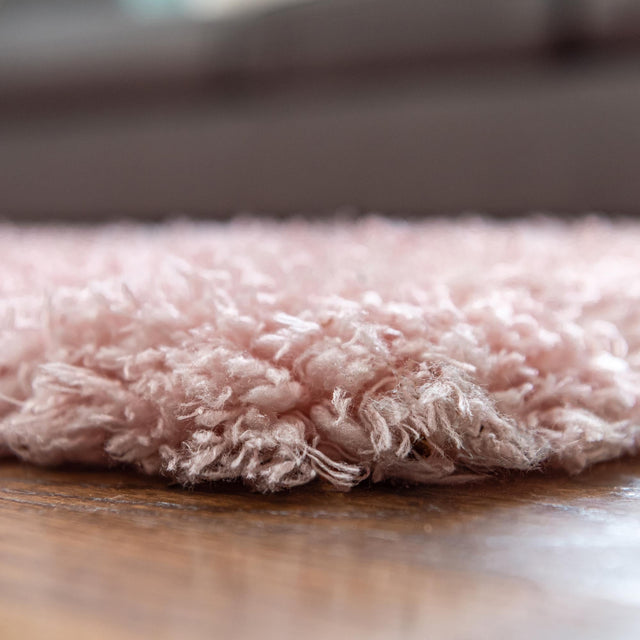 Pink Lace 4' 1 x 6' 1 Infinity Shag Rectangle Area Rug Thick Soft Touch Fluffy & Plush Shaggy Pile 100% Polypropylene With Jute Backing Solid Color Minimalist Carpet for Sale at Rug Engine