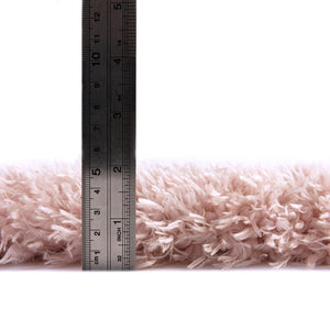 Pink Lace 4' 1 x 6' 1 Infinity Shag Rectangle Area Rug Thick Soft Touch Fluffy & Plush Shaggy Pile 100% Polypropylene With Jute Backing Solid Color Minimalist Carpet for Sale at Rug Engine