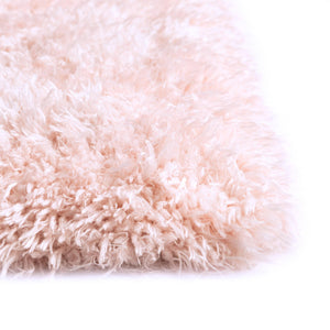 Pink Lace 4' 1 x 6' 1 Infinity Shag Rectangle Area Rug Thick Soft Touch Fluffy & Plush Shaggy Pile 100% Polypropylene With Jute Backing Solid Color Minimalist Carpet for Sale at Rug Engine
