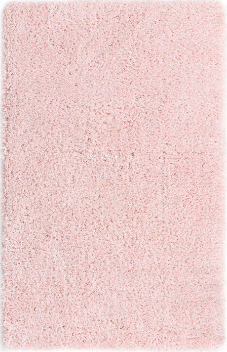Pink Lace 5' 1 x 8' Infinity Shag Rectangle Area Rug Thick Soft Touch Fluffy & Plush Shaggy Pile 100% Polypropylene With Jute Backing Solid Color Minimalist Carpet for Sale at Rug Engine