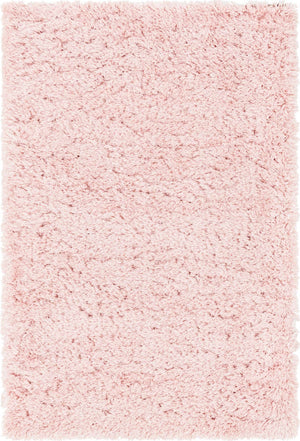 Pink Lace 4' 1 x 6' 1 Infinity Shag Rectangle Area Rug Thick Soft Touch Fluffy & Plush Shaggy Pile 100% Polypropylene With Jute Backing Solid Color Minimalist Carpet for Sale at Rug Engine
