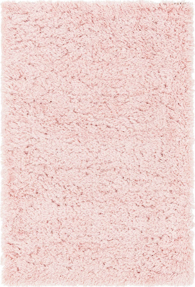 Pink Lace 4' 1 x 6' 1 Infinity Shag Rectangle Area Rug Thick Soft Touch Fluffy & Plush Shaggy Pile 100% Polypropylene With Jute Backing Solid Color Minimalist Carpet for Sale at Rug Engine