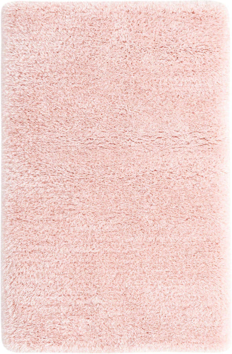 Pink Lace 3' 3 x 5' 3 Infinity Shag Rectangle Area Rug Thick Soft Touch Fluffy & Plush Shaggy Pile 100% Polypropylene With Jute Backing Solid Color Minimalist Carpet for Sale at Rug Engine