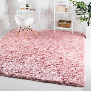 Pink Lace 8' x 8' Infinity Shag Square Area Rug Thick Soft Touch Fluffy & Plush Shaggy Pile 100% Polypropylene With Jute Backing Solid Color Minimalist Carpet for Sale at Rug Engine