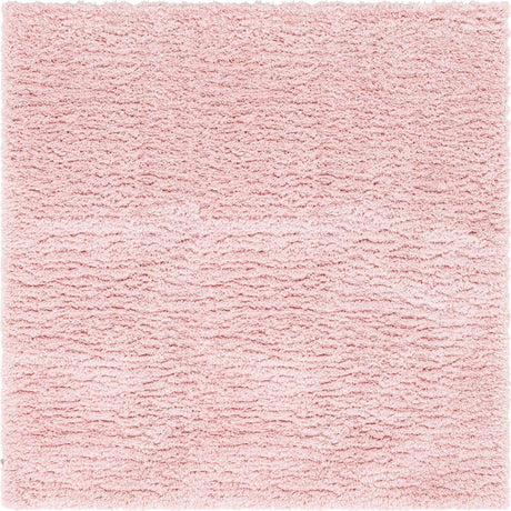 Pink Lace 8' x 8' Infinity Shag Square Area Rug Thick Soft Touch Fluffy & Plush Shaggy Pile 100% Polypropylene With Jute Backing Solid Color Minimalist Carpet for Sale at Rug Engine