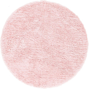 Pink Lace 8' x 8' Infinity Shag Round Area Rug Thick Soft Touch Fluffy & Plush Shaggy Pile 100% Polypropylene With Jute Backing Solid Color Minimalist Carpet for Sale at Rug Engine