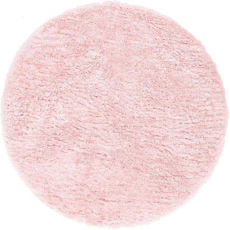 Pink Lace 8' x 8' Infinity Shag Round Area Rug Thick Soft Touch Fluffy & Plush Shaggy Pile 100% Polypropylene With Jute Backing Solid Color Minimalist Carpet for Sale at Rug Engine