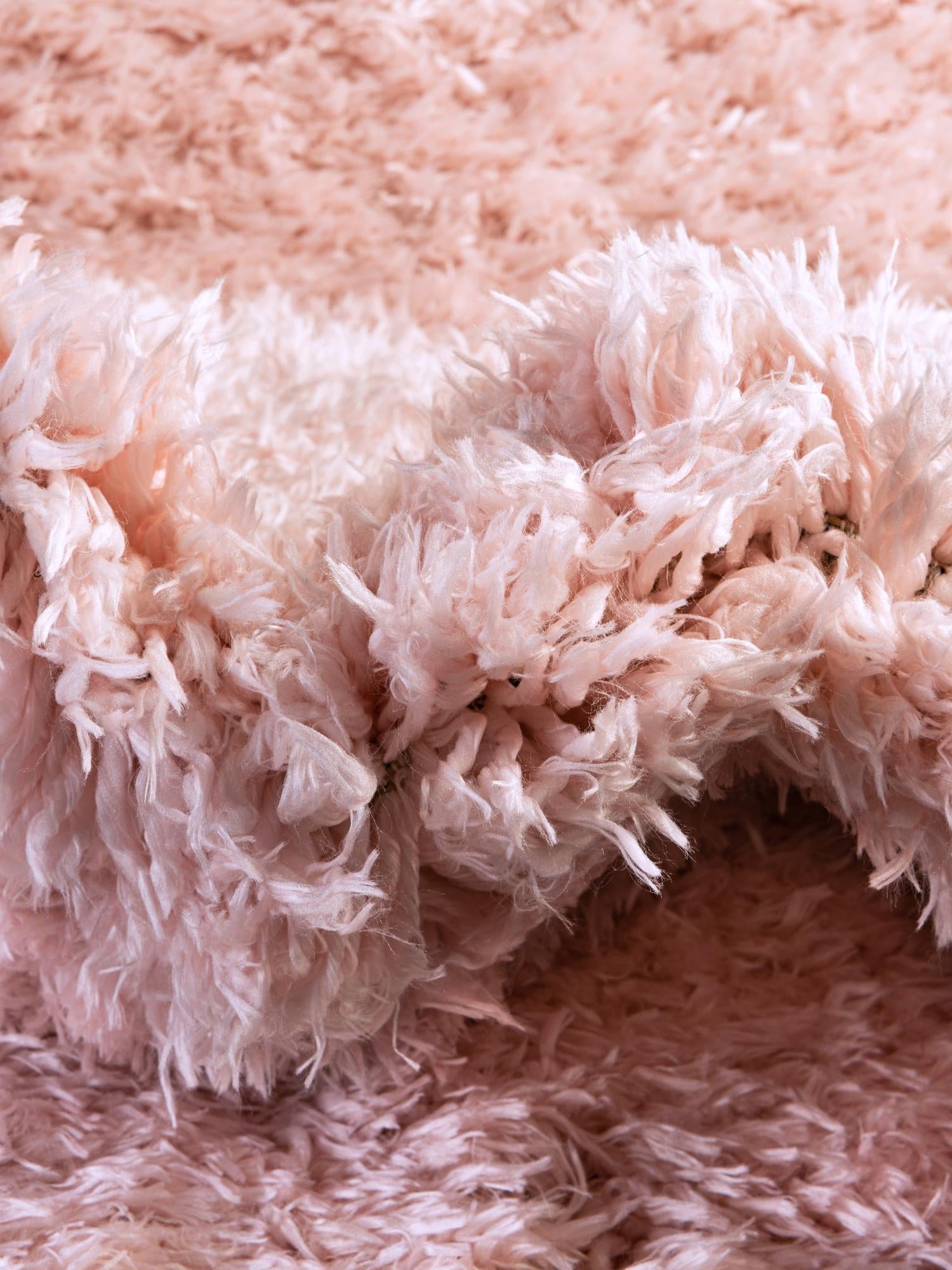 Pink Lace 6' 1 x 6' 1 Infinity Shag Round Area Rug Thick Soft Touch Fluffy & Plush Shaggy Pile 100% Polypropylene With Jute Backing Solid Color Minimalist Carpet for Sale at Rug Engine