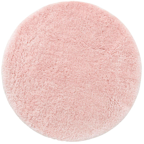 Pink Lace 5' 1 x 5' 1 Infinity Shag Round Area Rug Thick Soft Touch Fluffy & Plush Shaggy Pile 100% Polypropylene With Jute Backing Solid Color Minimalist Carpet for Sale at Rug Engine