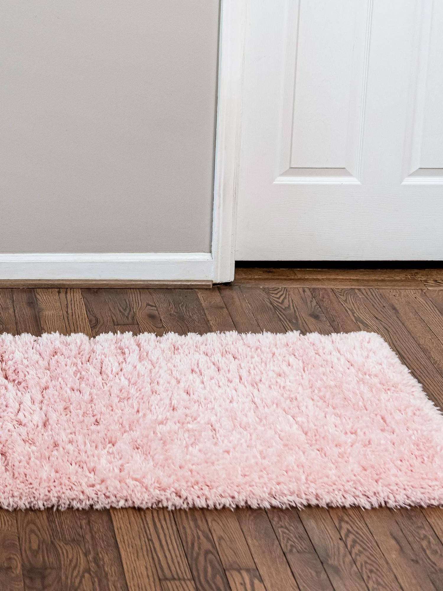 Pink Lace 2' 7 x 10' Infinity Shag Runner Area Rug Thick Soft Touch Fluffy & Plush Shaggy Pile 100% Polypropylene With Jute Backing Solid Color Minimalist Carpet for Sale at Rug Engine