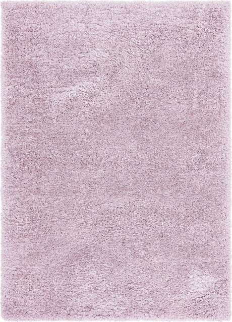 Lavender 7' 1 x 10' Infinity Shag Rectangle Area Rug Thick Soft Touch Fluffy & Plush Shaggy Pile 100% Polypropylene With Jute Backing Solid Color Minimalist Carpet for Sale at Rug Engine