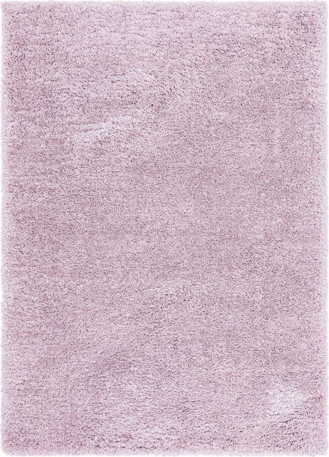 Lavender 7' 1 x 10' Infinity Shag Rectangle Area Rug Thick Soft Touch Fluffy & Plush Shaggy Pile 100% Polypropylene With Jute Backing Solid Color Minimalist Carpet for Sale at Rug Engine