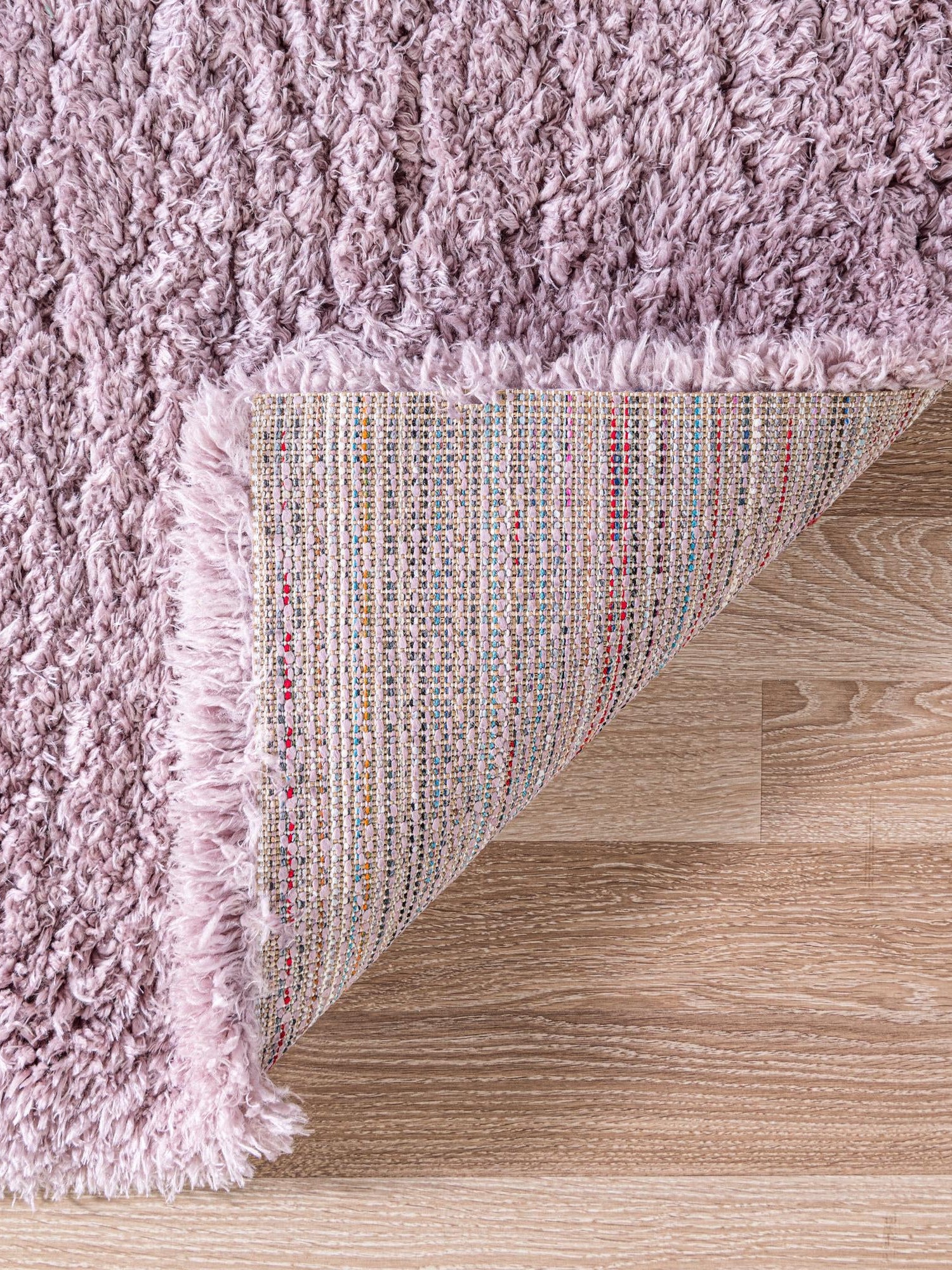Lavender 8' x 11' Infinity Shag Rectangle Area Rug Thick Soft Touch Fluffy & Plush Shaggy Pile 100% Polypropylene With Jute Backing Solid Color Minimalist Carpet for Sale at Rug Engine