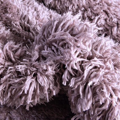Lavender 8' x 11' Infinity Shag Rectangle Area Rug Thick Soft Touch Fluffy & Plush Shaggy Pile 100% Polypropylene With Jute Backing Solid Color Minimalist Carpet for Sale at Rug Engine
