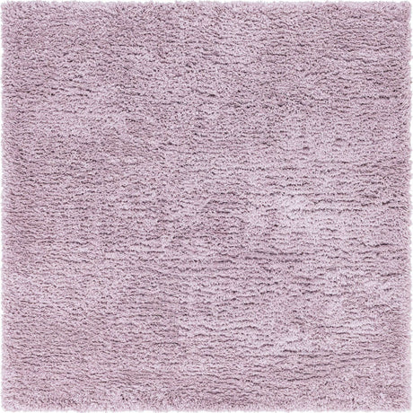Lavender 8' x 8' Infinity Shag Square Area Rug Thick Soft Touch Fluffy & Plush Shaggy Pile 100% Polypropylene With Jute Backing Solid Color Minimalist Carpet for Sale at Rug Engine